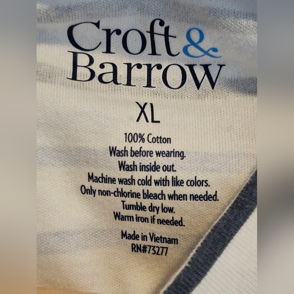 Croft & Barrow Cotton Long Sleeve Tee - Picture 3 of 4